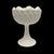 Indiana Glass Company Vintage Indiana Milk Glass Quilted Diamond Pattern Pedestal Compote Dish. For Sale - Image 4 of 9