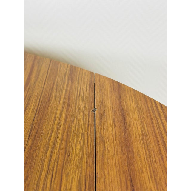 Vintage Round Dining Table with Drop Leaves, 1970s For Sale - Image 9 of 14