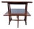 Early 20th Century George III Style Mahogany Two-Tier Drop-Leaf Portable Serving Tea Table For Sale