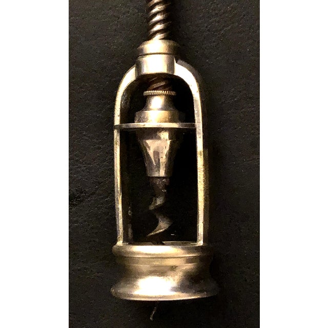 French Lexcelsior Corkscrew with Nickel-Plated Bronze Cage by Armand Guichard, 1882 For Sale - Image 3 of 7