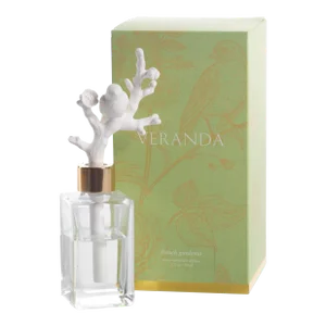 Veranda French Gardenia Porcelain Diffuser, Bird on Branch