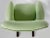 Tecno Mid-Century Italian Green Lounge Chair from Tecno For Sale - Image 4 of 5