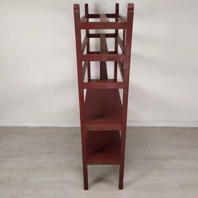 Vintage Patinated Wood Shelf For Sale - Image 14 of 16