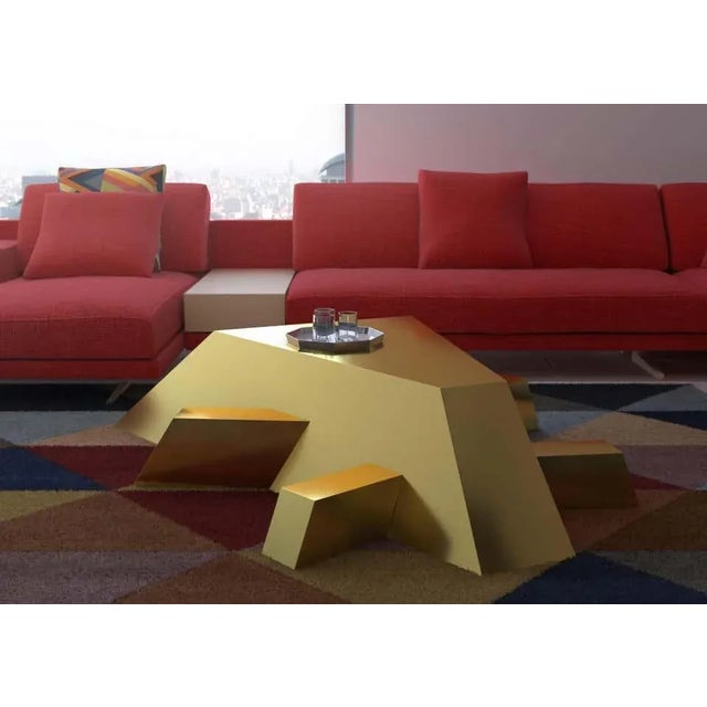 Gold Model Virus B Insect Coffee Table by Sergio Ragalzi for Superego Editions For Sale - Image 8 of 9