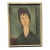 Mid 20th Century After Amedeo Modigliani Expressionist Portrait Fine Art Print on Linen For Sale