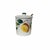 Vintage Italy late 20th century jelly jar, condiment server. Lovely hand painted fruit design on white background. Comes...