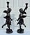 Neoclassical Vtg. Large Bronze Neo-Classic Style Cherub Candle Holders For Sale - Image 3 of 14