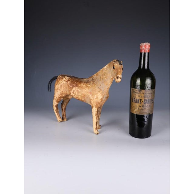Antique Horse Covered in Genuine Horse Hide with Glass Eyes, 1890 For Sale - Image 3 of 16