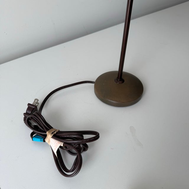 Yellow 1990s Italian Style Yellow Silk Shade Skinny Lamp For Sale - Image 8 of 8