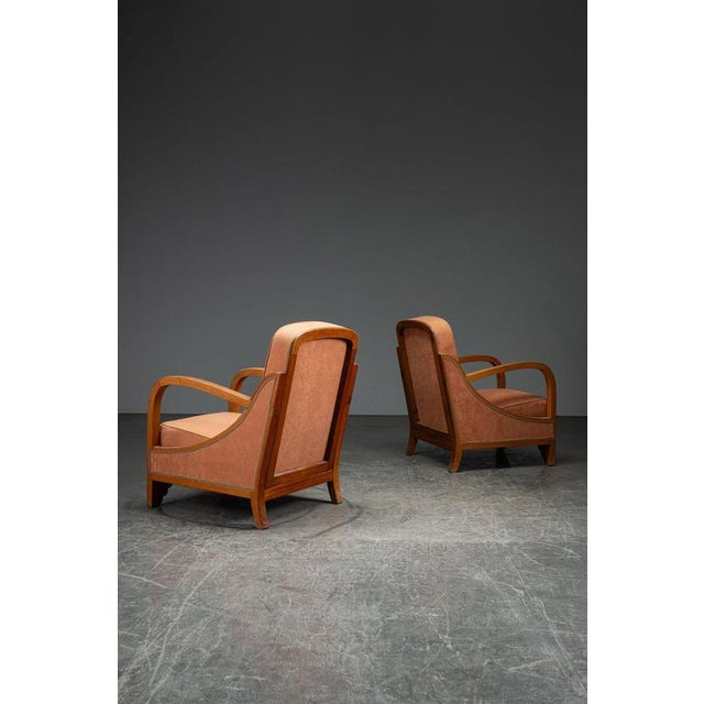 Art Deco Armchairs, 1940s, Set of 2 For Sale - Image 4 of 15