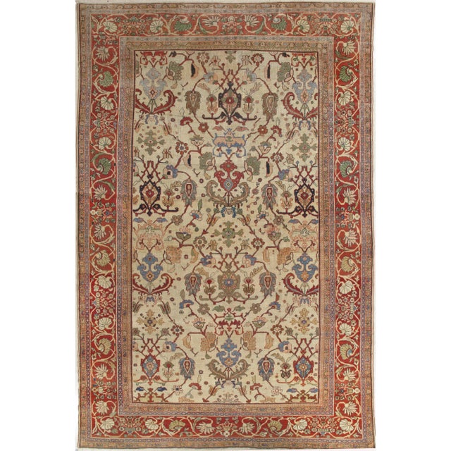 Antique Persian Sultanabad Rug, 10'5x15'2 For Sale - Image 13 of 13