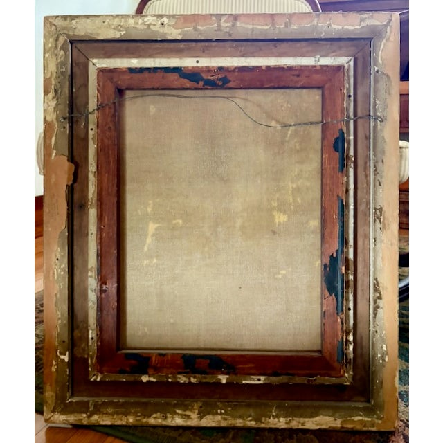 Gold Late 19th Century Impressionist Landscape Signed Lower Left by A. Penn For Sale - Image 8 of 8