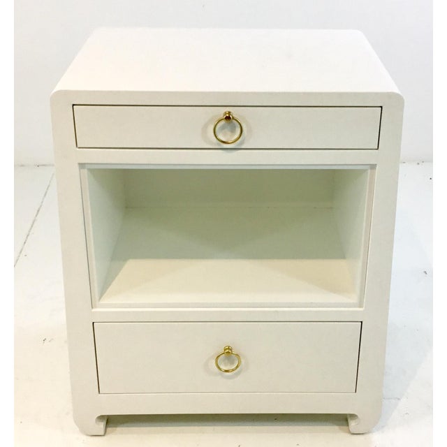 Bungalow 5 Modern White 2 Drawer Side Table Nightstand Chairish