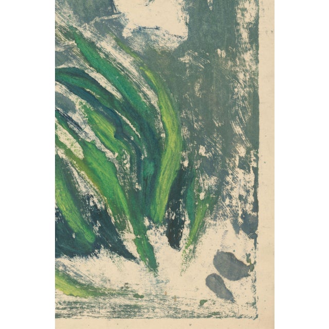 Paper Vintage Abstract Floral Art Print by Zolo Palugyay, Spring Flowers - 16" X 20" For Sale - Image 7 of 8