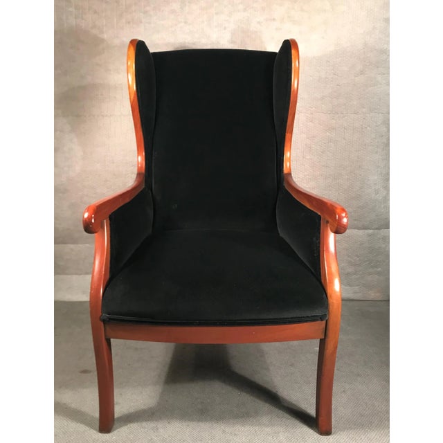 Biedermeier 1840 South German Biedermeier Wingback Armchair For Sale - Image 3 of 8