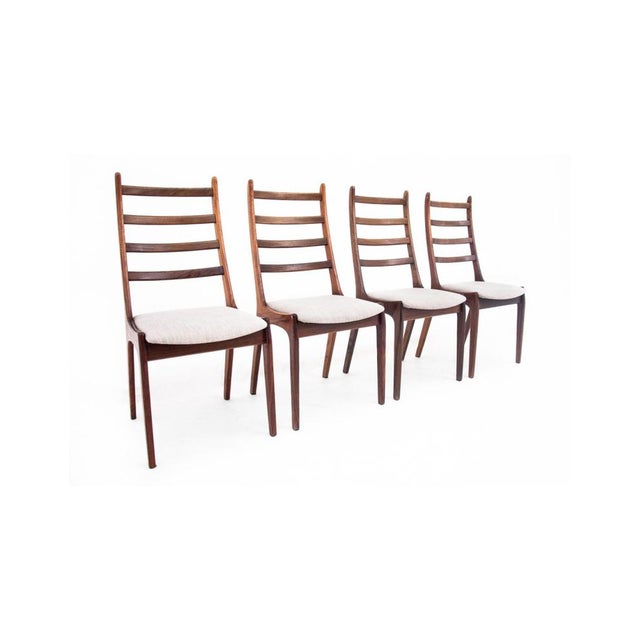 Danish Chairs, 1960s, Set of 4, in Restored conditions. Designed 1960 to 1969