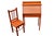 Late 20th Century 1970s Childs Custom Handcrafted Cherry Drop-Front Secretary Desk & Chair For Sale - Image 5 of 18