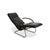 Fino Leather Armchair in Black with Manual Reclining Function by Franz Fertig For Sale - Image 6 of 18