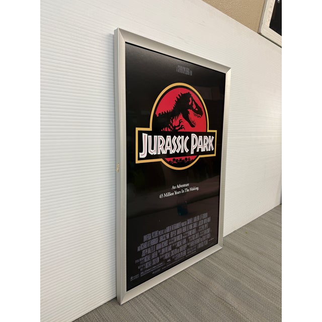 Hollywood Regency Cinematic Movie Poster Jurassic Park, Framed For Sale - Image 3 of 12
