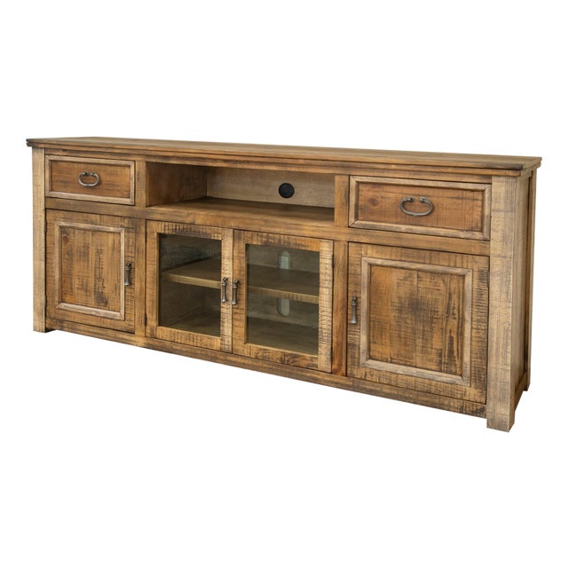 Westwood Rustic Solid Wood Tv Stand - 60", 70", 80" For Sale