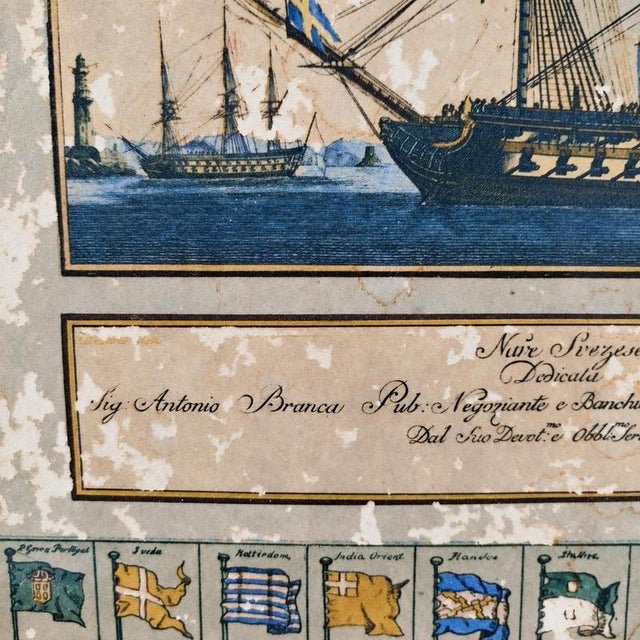 Wood Giovanni Giuseppe Allezard, Swedish 84-Gun Ship, 1920s, Wood and Paper For Sale - Image 7 of 9