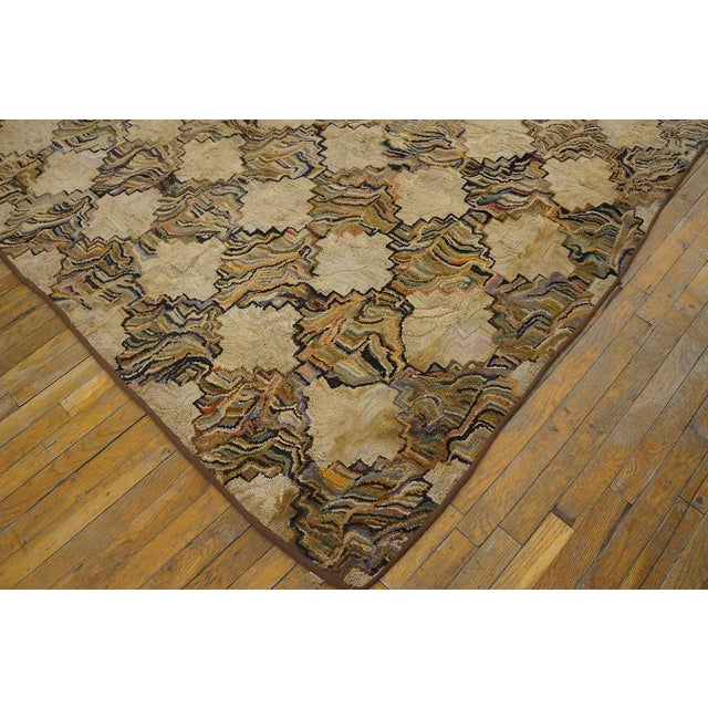 Antique American Hooked Rug For Sale In New York - Image 6 of 9