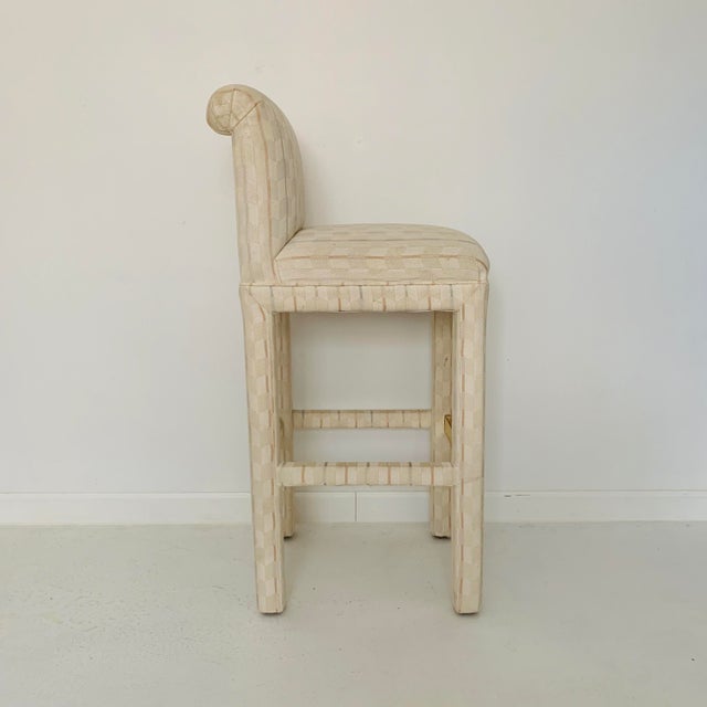 1980s 1980s Vintage Parsons Bar Stools- Set of 6 For Sale - Image 5 of 9