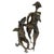 Surrealist Bronze Sculpture of a Woman and Alligator on Skates Continental, circa 1960s Dimensions: 8" H × 4" W × 4.5" D A...
