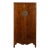 Wood 19th Century Chinese Qing Dynasty Brown Finish Cabinet with Carved Apron For Sale - Image 7 of 13