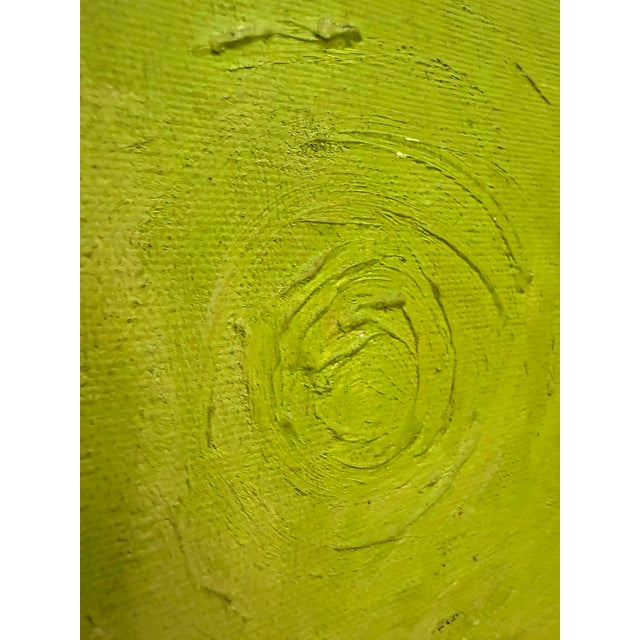 Mid-Century Modern Abstract Portrait Painting Signed Francis '60 For Sale In Miami - Image 6 of 8