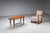Wood Assymetrical Coffee Table with Glass Storage and Cross Leg Details, 1960s For Sale - Image 7 of 14