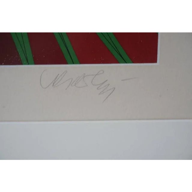 Vintage Vasarely Pencil Signed and Numbered Limited Edition 67/250 Op Art Original Print Custom Framed from a Palm Beach...