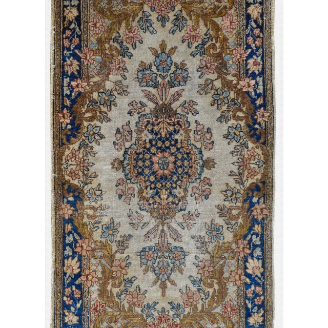 Textile Wonderful Early 20th Century Kirman Rug For Sale - Image 7 of 8