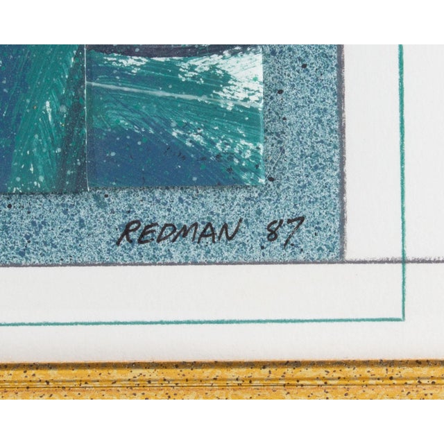 1987 Painting and Folded Paper Collage by Steve Redman For Sale In Indianapolis - Image 6 of 9
