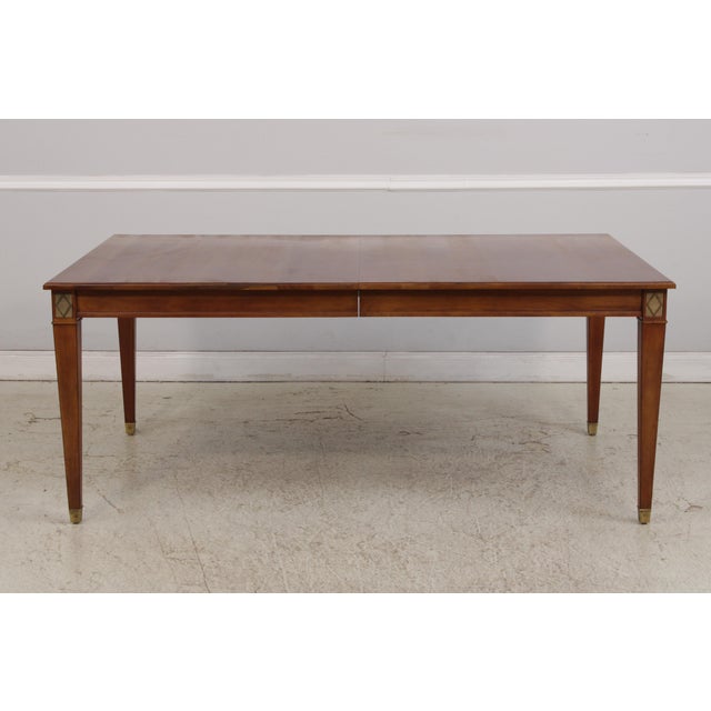 Traditional Stickley Cherry Regency Style Dining Table For Sale - Image 3 of 18