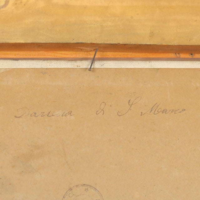 Riccardo Viriglio, Darsena di San Marco, Oil Painting on Cardboard For Sale - Image 12 of 13