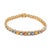 Not Yet Made - Made To Order 17.85 Ct Multi Sapphire Wedding Tennis Bracelet With Diamonds in 14k Yellow Gold For Sale - Image 5 of 11