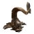 1970s Gabriella Crespi Silvered Bronze and Horn Dolphin Sculptor - Signed For Sale