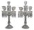 19th Century Napoleon III Crystal Candelabras from Baccarat, Set of 2 For Sale
