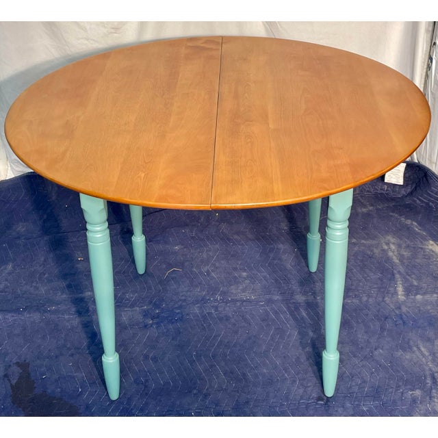 Wood Vintage Nichols and Stone Country Sheridan Dining Table For Sale - Image 7 of 12