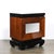 Mid-Century Modernist Shadowbox Mirrored Front Walnut & Black Lacquer End Table For Sale - Image 15 of 15
