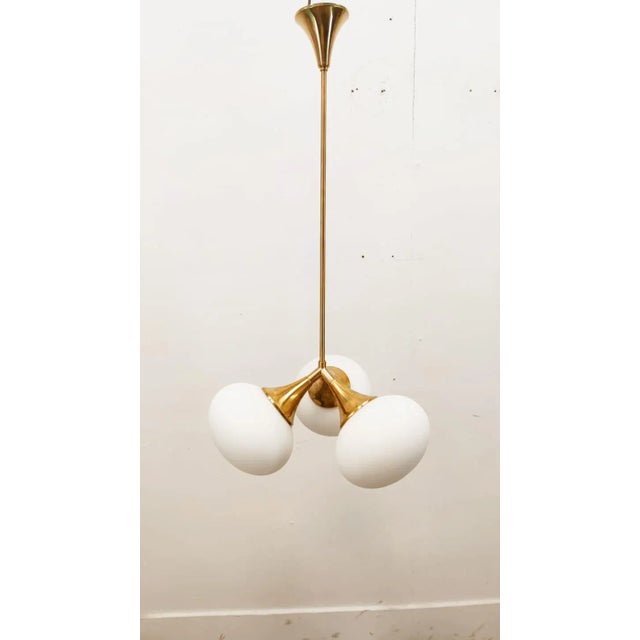 Sputnik Pendant in Brass with Three Suspensions For Sale - Image 10 of 17