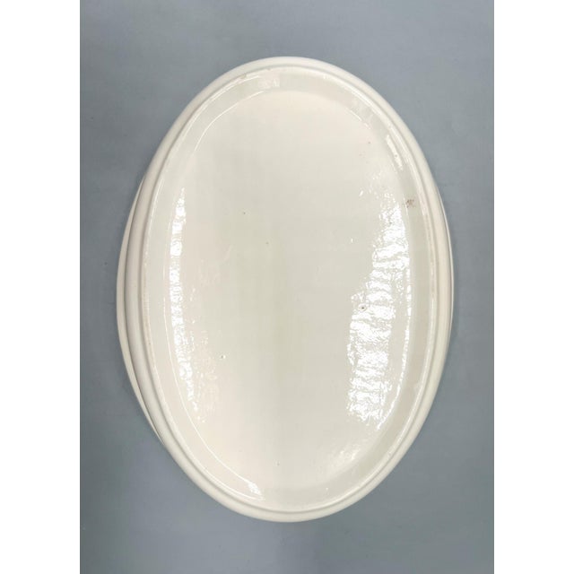 Vintage Ceramic Turkey Tureen Covered Dish – White Glazed Thanksgiving Centerpiece For Sale - Image 9 of 12