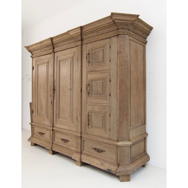 Wood German Baroque Sacristy Cabinet, Late 18th Century For Sale - Image 7 of 18