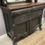 Gorgeous antique Victorian era functional oak sideboard. Solid oak, set on wheels for easy moving. Painted in Annie Sloan...