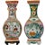 Chinoiserie Vintage Chinese Famille Rose Petite Square Baluster Vases With Removable Stands - Pair For Sale - Image 3 of 18