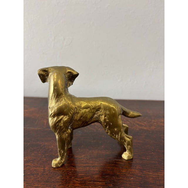 English Vintage English Brass Dog For Sale - Image 3 of 6