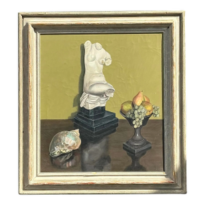 Vintage 1957 Original Still Life on Canvas