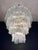 Large Vintage Clear Murano Glass Tiered Chandelier, 1990s For Sale - Image 14 of 16