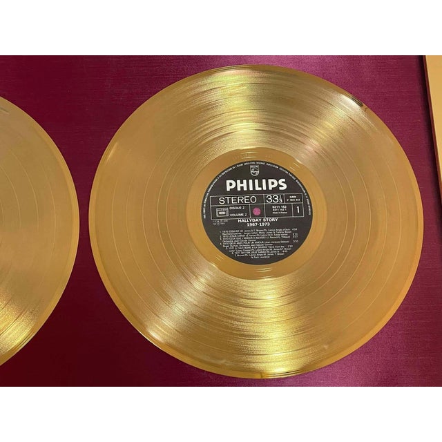 Official Gold Record Award France Johnny Halliday Story 1967-1973 Vol.2 For Sale - Image 4 of 16